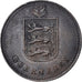 Coin, Guernsey, 4 Doubles, 1920, Heaton, VF(30-35), Bronze, KM:13
