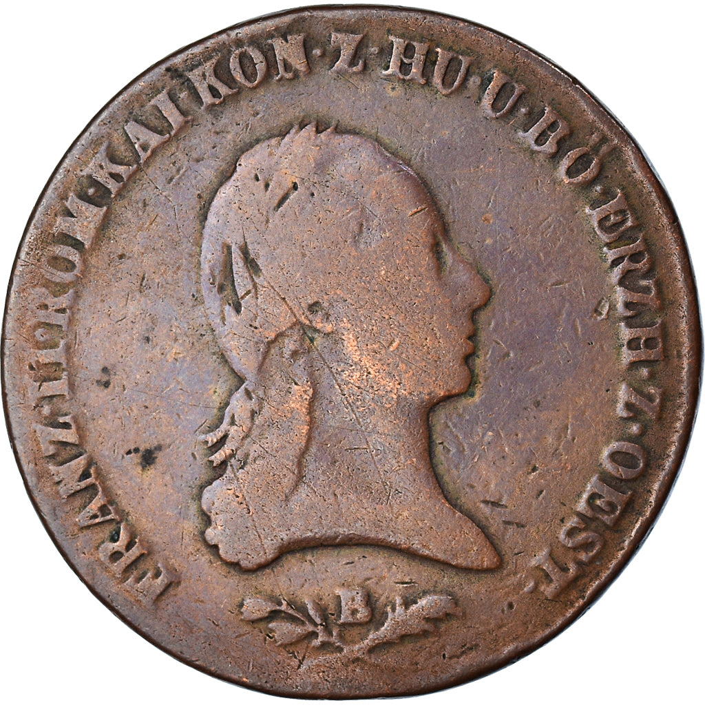 Coin, Austria, Franz II (I), 6 Kreuzer, 1800, Kremnitz, VF(20-25), Copper