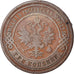 Coin, Russia, Nicholas II, 3 Kopeks, 1904, Saint-Petersburg, VF(30-35), Copper