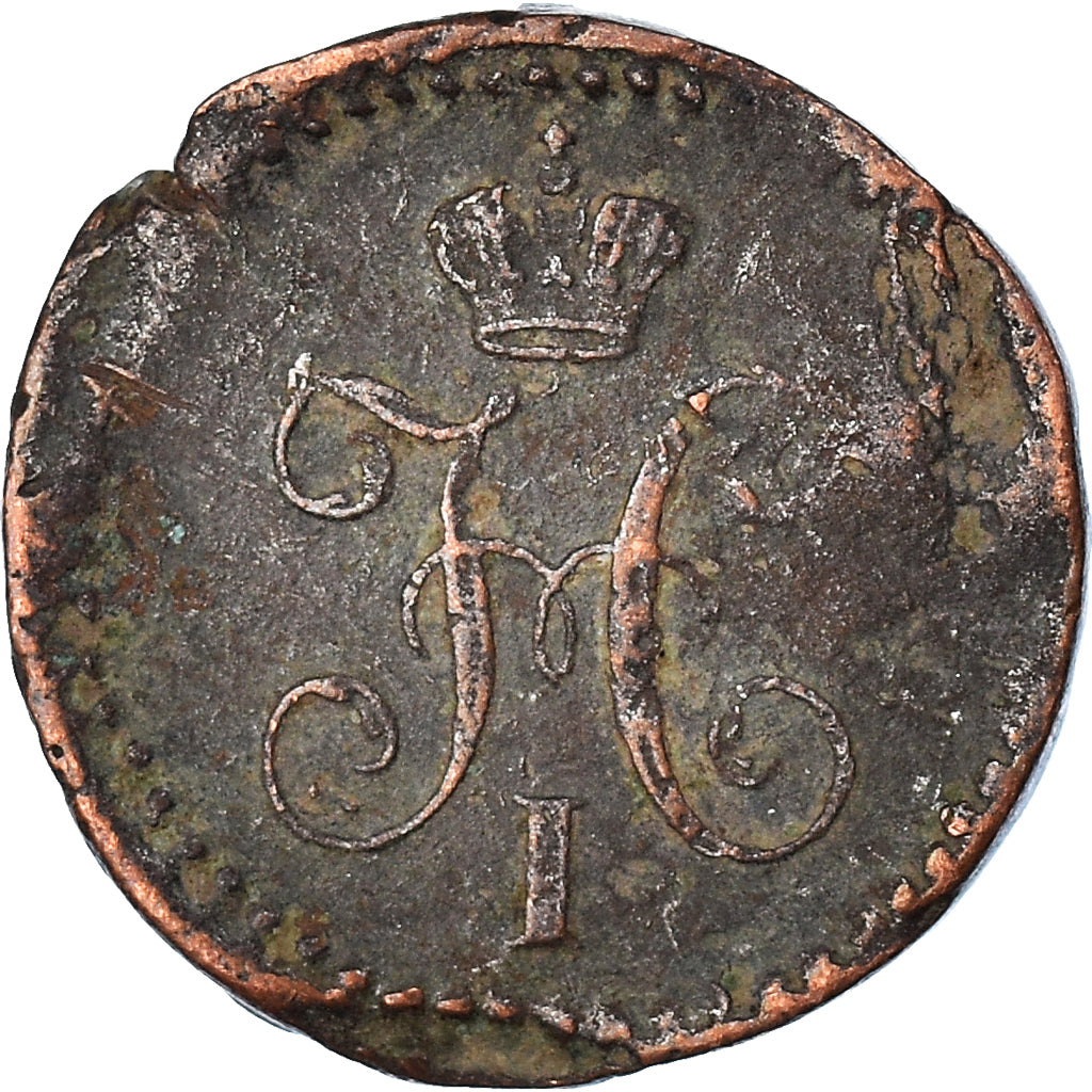 Moneta, Russia, Nicholas I, Polushka, 1/4 Kopek, 1840, F(12-15), Miedź
