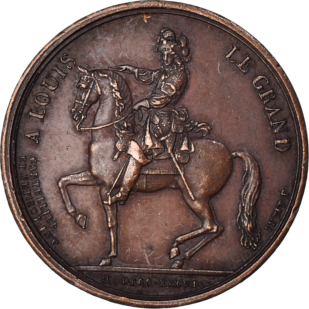 France, Jeton, 1836, AU(50-53), Copper