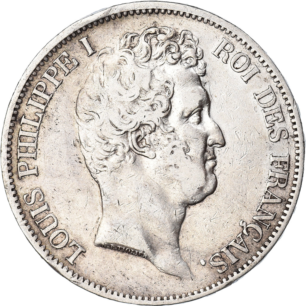 Coin, France, Louis-Philippe, 5 Francs, 1830, Paris, EF(40-45), Silver