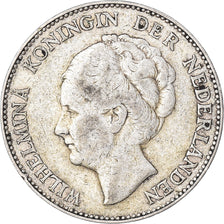 Moneta, Holandia, Wilhelmina I, Gulden, 1924, VF(30-35), Srebro, KM:161.1