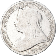 Coin, Great Britain, Victoria, Florin, Two Shillings, 1896, F(12-15), Silver