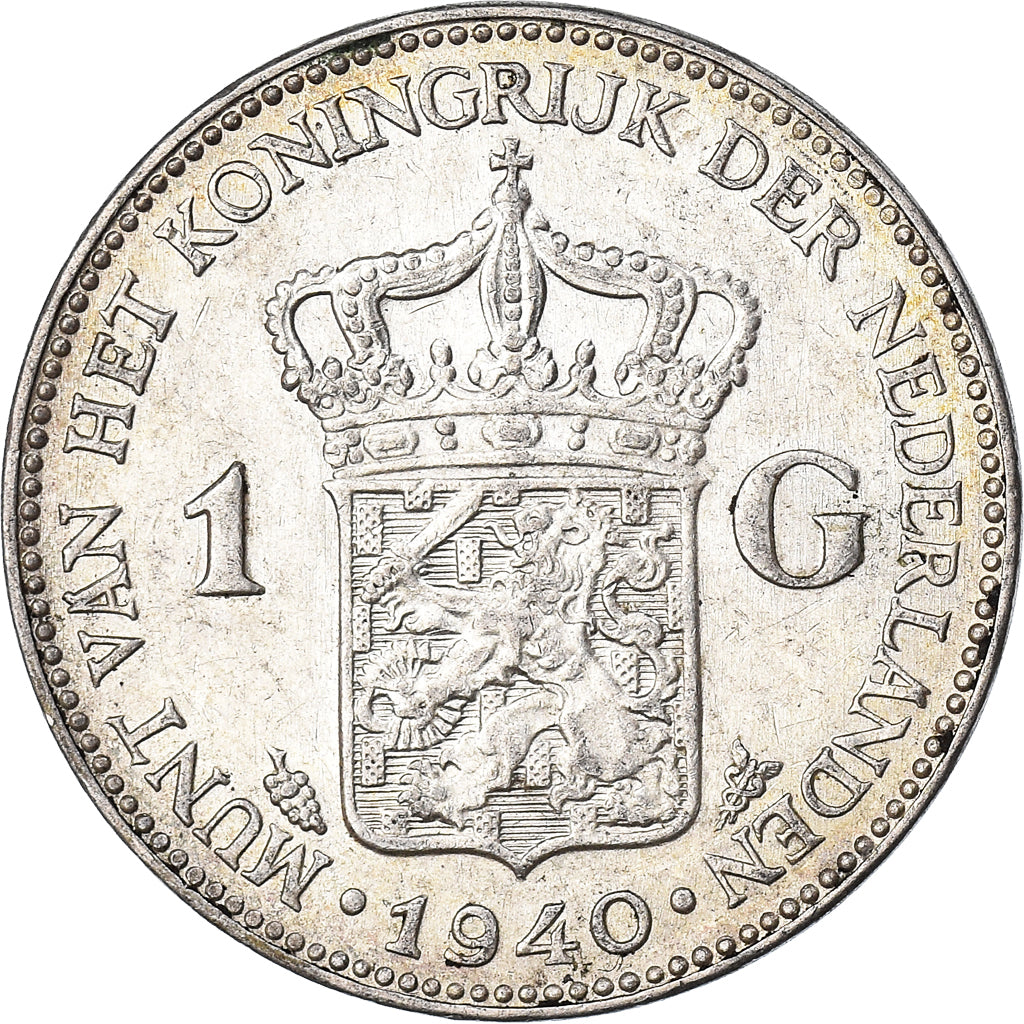 Moneta, Paesi Bassi, Wilhelmina I, Gulden, 1940, SPL-, Argento, KM:161.1