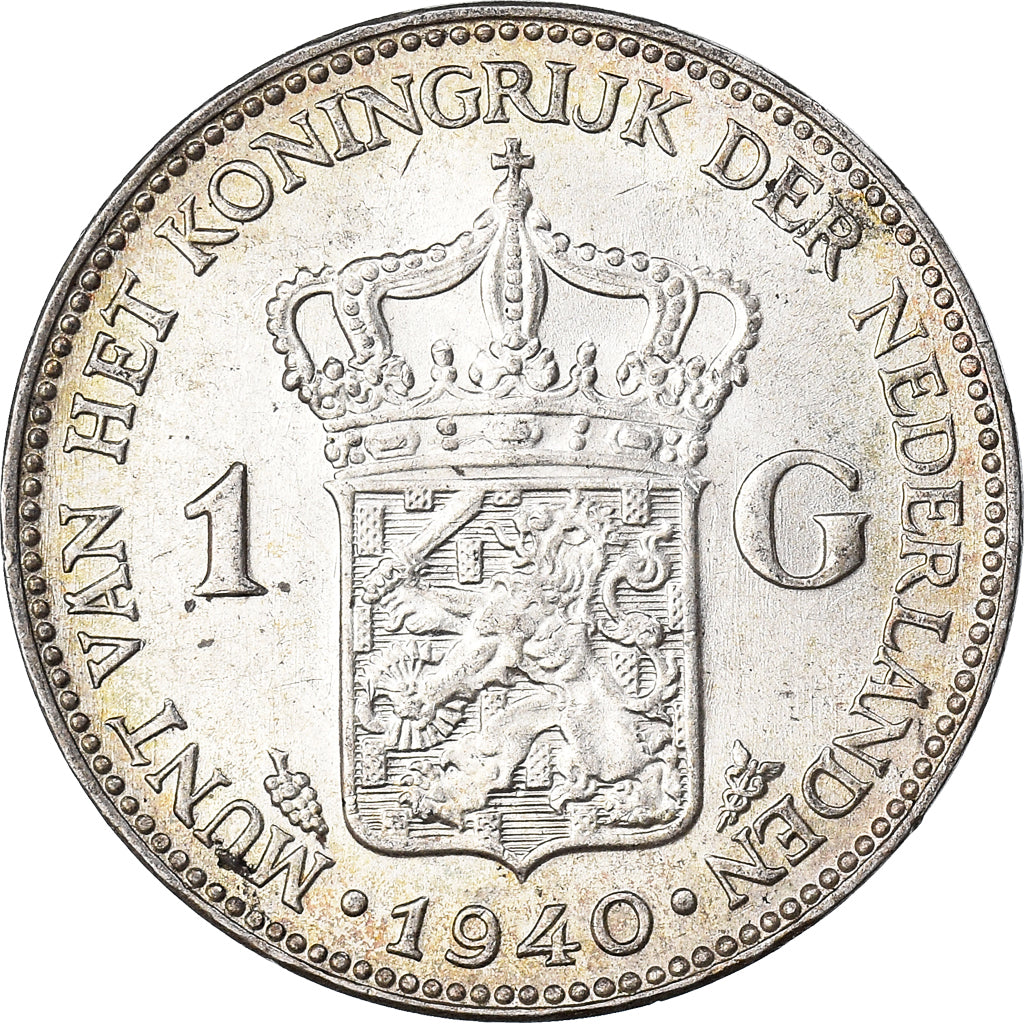 Monnaie, Pays-Bas, Wilhelmina I, Gulden, 1940, SUP, Argent, KM:161.1