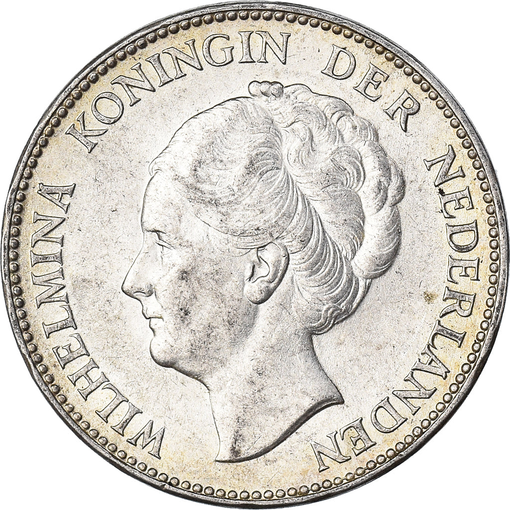 Moeda, Países Baixos, Wilhelmina I, Gulden, 1940, AU(55-58), Prata, KM:161.1