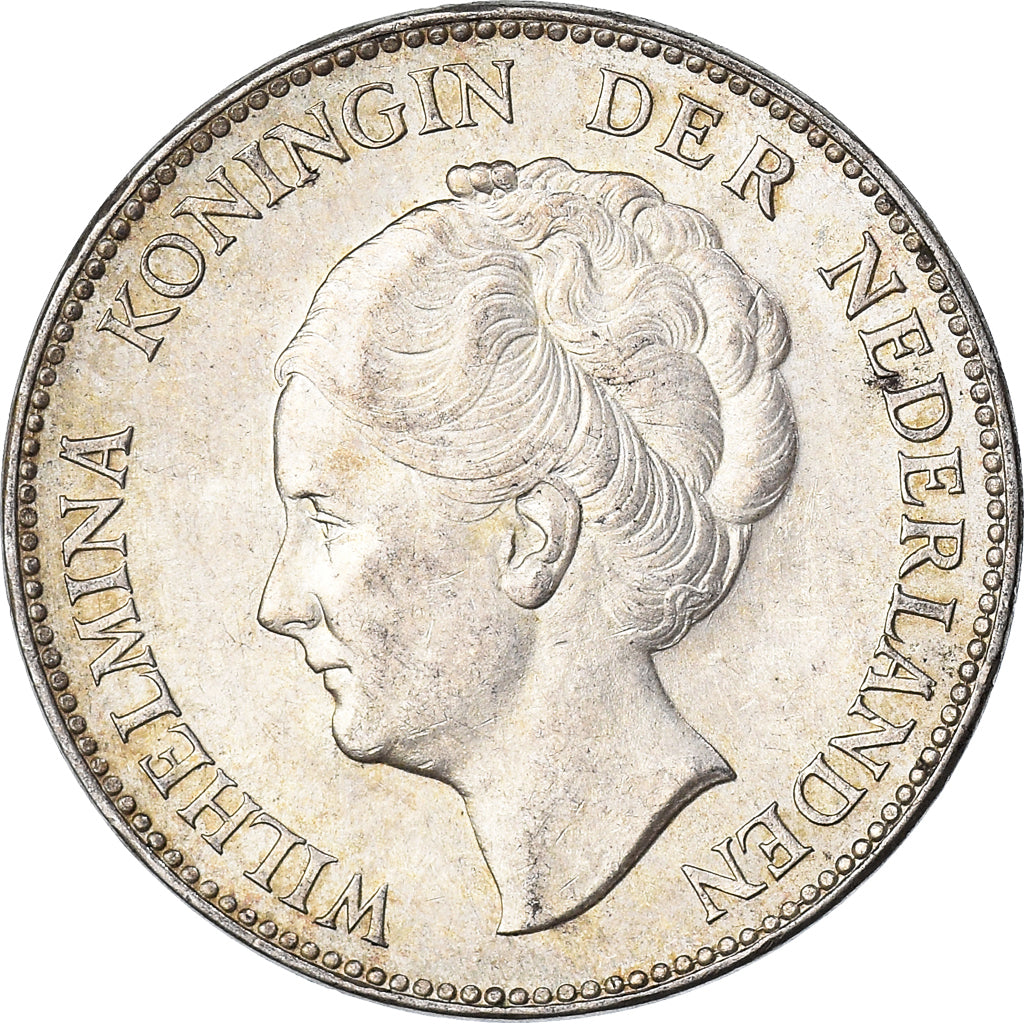 Coin, Netherlands, Wilhelmina I, Gulden, 1940, AU(55-58), Silver, KM:161.1