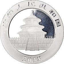 Coin, China, Panda, 10 Yüan, 2018, Bullion, MS(65-70), Silver
