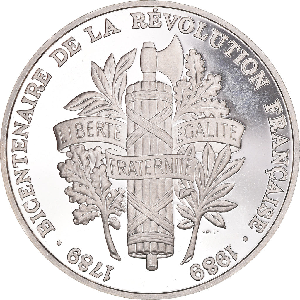 France, Médaille, Bicentenaire de la Révolution Française - Louis XVII, 1989