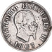 Monnaie, Italie, Vittorio Emanuele II, 50 Centesimi, 1863, Milan, TB, Argent