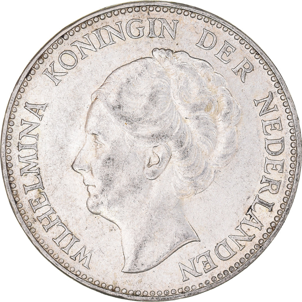 Coin, Netherlands, Wilhelmina I, Gulden, 1939, Utrecht, AU(50-53), Silver