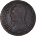 Moneda, Francia, Decime, AN 5, Paris, BC, Bronce, Gadoury:187
