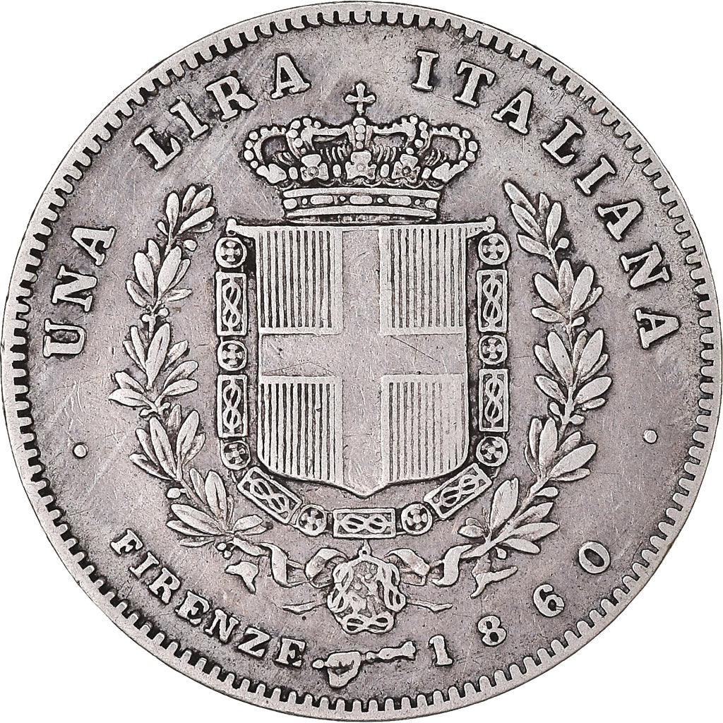 Monnaie, États italiens, EMILIA, Vittorio Emanuele II, Lira, 1860, Florence