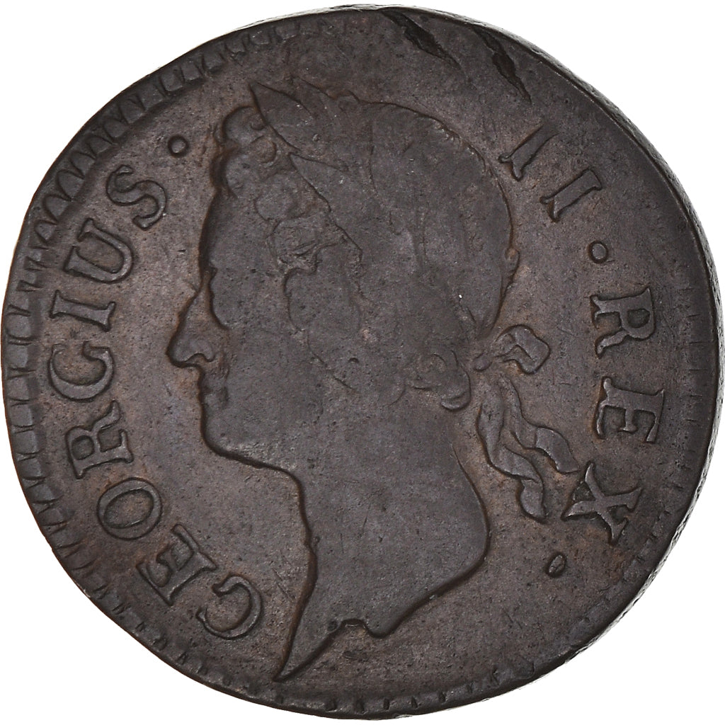 Coin, Ireland, Farthing, 1744, VF(30-35), Copper, KM:131, Spink:6609