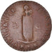 Moneta, Haiti, 2 Centimes, 1844, backward 4, VF(20-25), Miedź, KM:A22