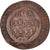 Moneda, Haití, 2 Centimes, 1844, backward 4, BC+, Cobre, KM:A22