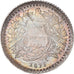 Coin, Guatemala, 1/2 Real, Medio, 1893, MS(63), Silver, KM:164