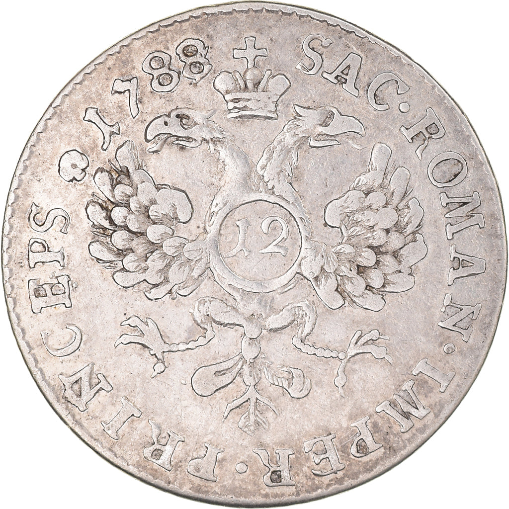 Coin, SWISS CANTONS, BASEL, Joseph Sigismund, 12 Kreuzer, 1788, Basel