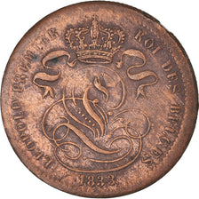 Moneta, Belgia, Leopold I, Centime, 1833, AU(50-53), Miedź, KM:1.1