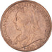 Moneta, Wielka Brytania, Victoria, Penny, 1899, MS(60-62), Brązowy, KM:790