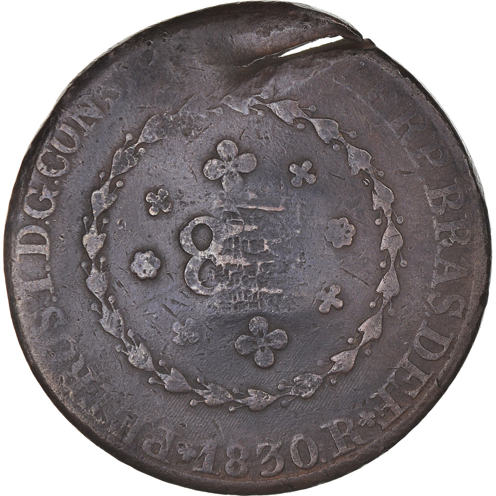 Coin, Brazil, MARANHAO, 40 Reis, 1835, Countermarked 