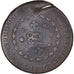 Coin, Brazil, MARANHAO, 40 Reis, 1835, Countermarked "M" on 80 reis, VF(20-25)