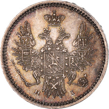 Münze, Russland, Nicholas I, 5 Kopeks, 1854, Saint-Petersburg, VZ+, Silber