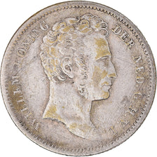 Munten, NEDERLANDS OOST INDIË, William I, 1/4 Gulden, 1834, Utrecht, Caduceus