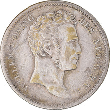 Coin, NETHERLANDS EAST INDIES, William I, 1/4 Gulden, 1834, Utrecht, Caduceus