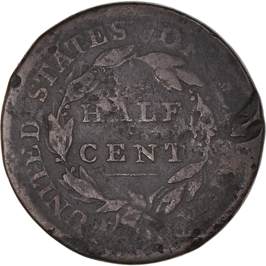Münze, Vereinigte Staaten, Classic Head Half Cent, Half Cent, 1810, U.S. Mint