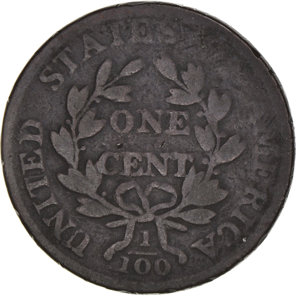 Coin, United States, Draped Bust Cent, Cent, 1807, U.S. Mint, F(12-15), Copper