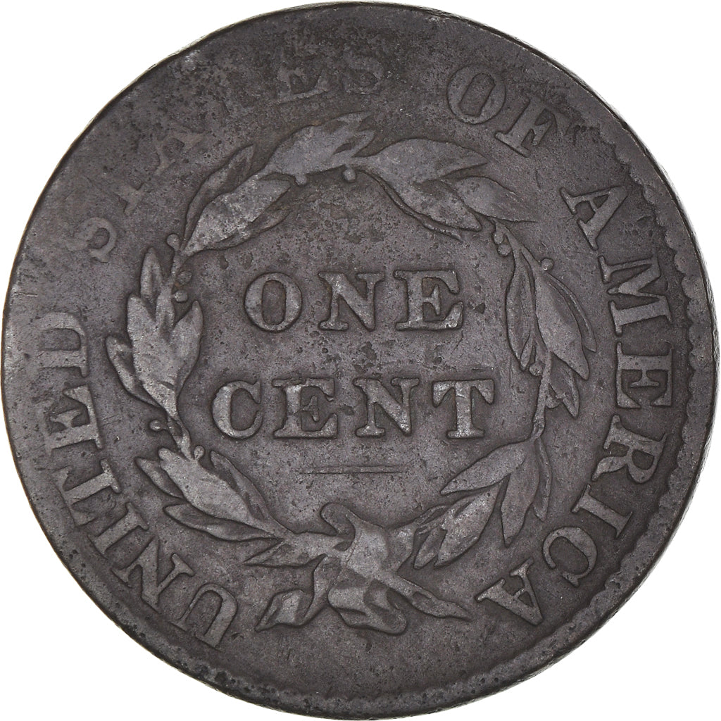 Coin, United States, Coronet Cent, Cent, 1822, U.S. Mint, VF(20-25), Copper