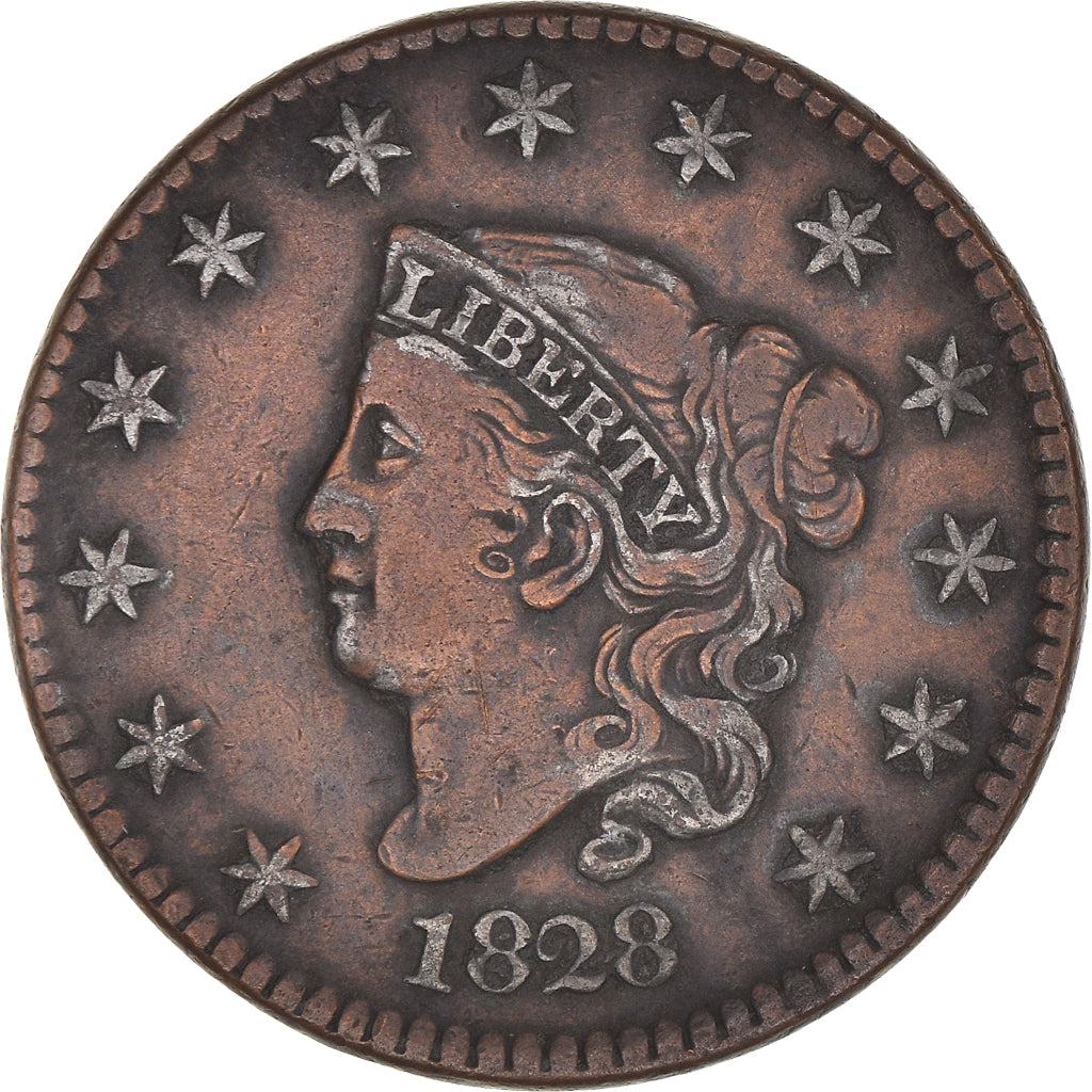 Moneta, Stati Uniti, Coronet Cent, Cent, 1828, U.S. Mint, Philadelphia, BB