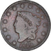 Coin, United States, Coronet Cent, Cent, 1829, U.S. Mint, Philadelphia