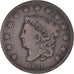 Coin, United States, Coronet Cent, Cent, 1831, U.S. Mint, Philadelphia