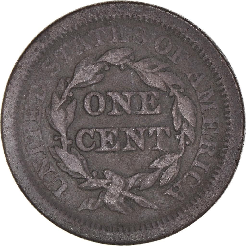 Munten, Verenigde Staten, Braided Hair Cent, Cent, 1843, U.S. Mint
