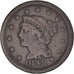 Coin, United States, Braided Hair Cent, Cent, 1848, U.S. Mint, Philadelphia