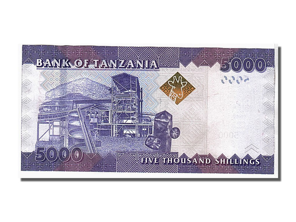 Banknote, Tanzania, 5000 Shilingi, 2010, KM:43, UNC(65-70)