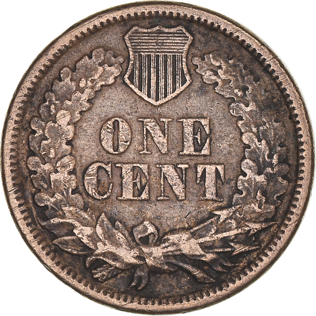 Coin, United States, Indian Head Cent, Cent, 1861, U.S. Mint, Philadelphia