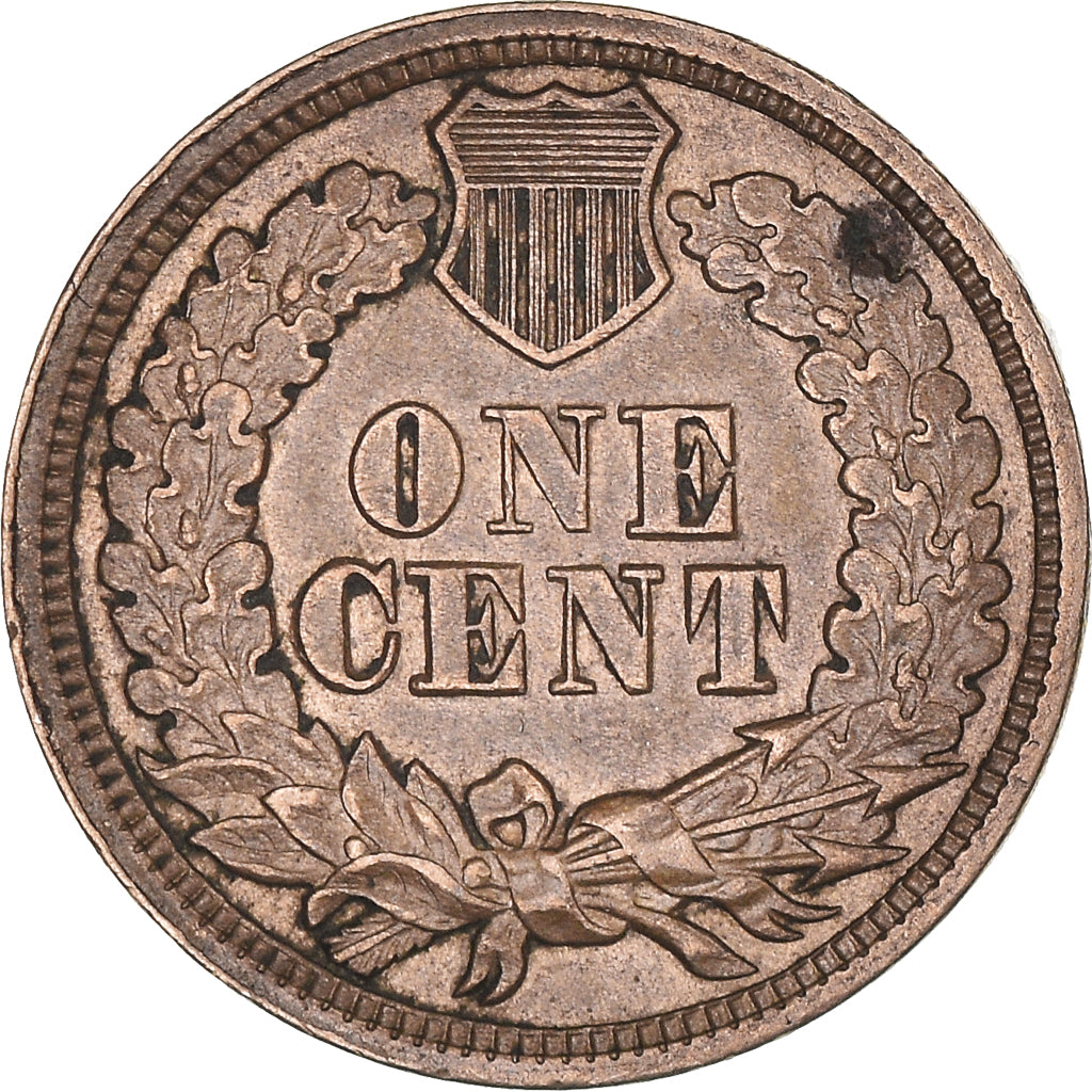 Coin, United States, Indian Head Cent, Cent, 1862, U.S. Mint, Philadelphia
