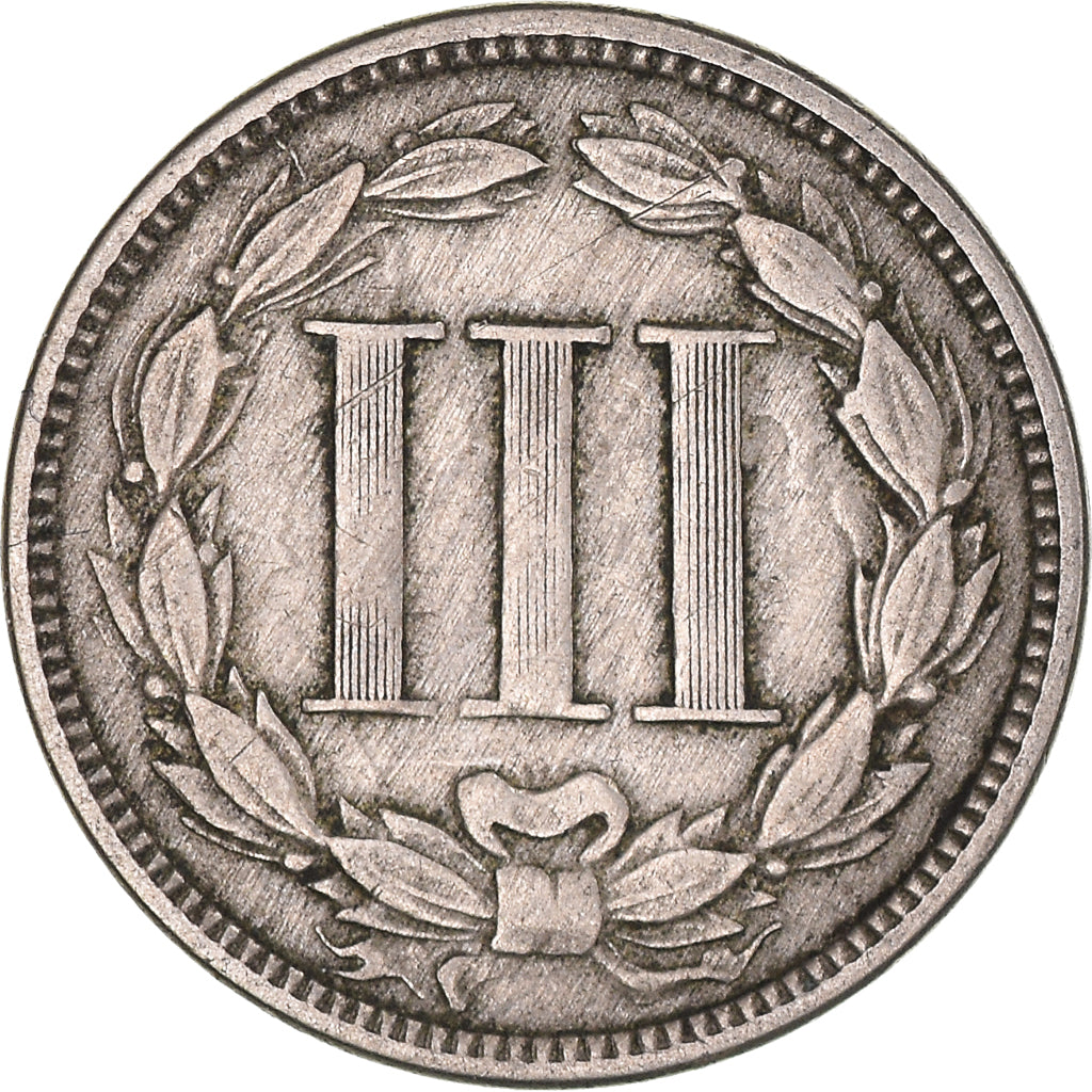 Munten, Verenigde Staten, Nickel 3 Cents, 1866, U.S. Mint, Philadelphia, FR
