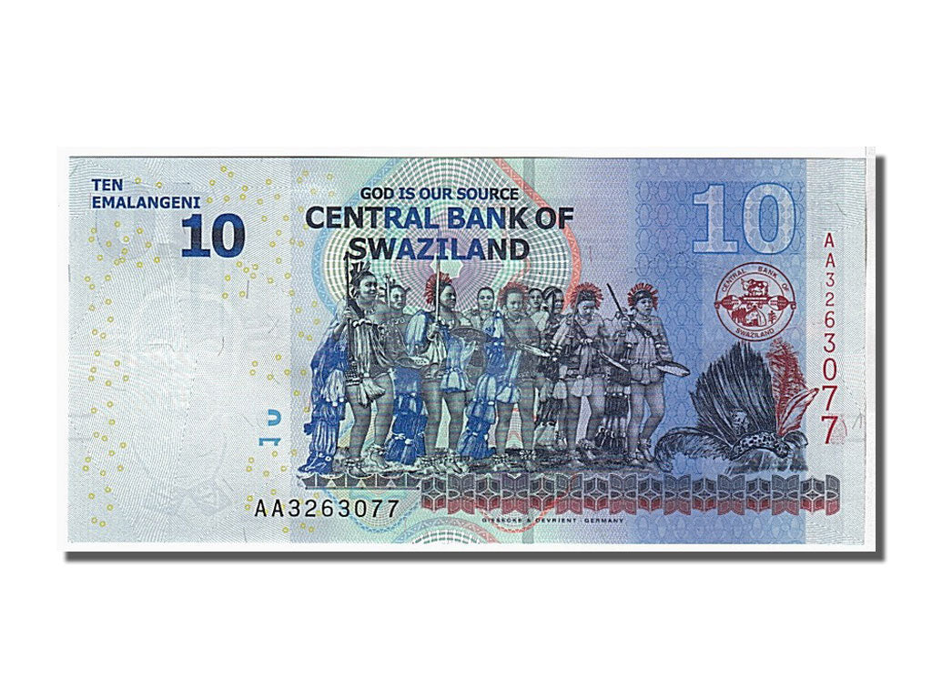 Swaziland, 10 Emalangeni, 2010, KM #36a, UNC(65-70), AA3263077