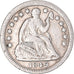 Moeda, Estados Unidos da América, Seated Liberty Half Dime, 1849-O, New Orleans
