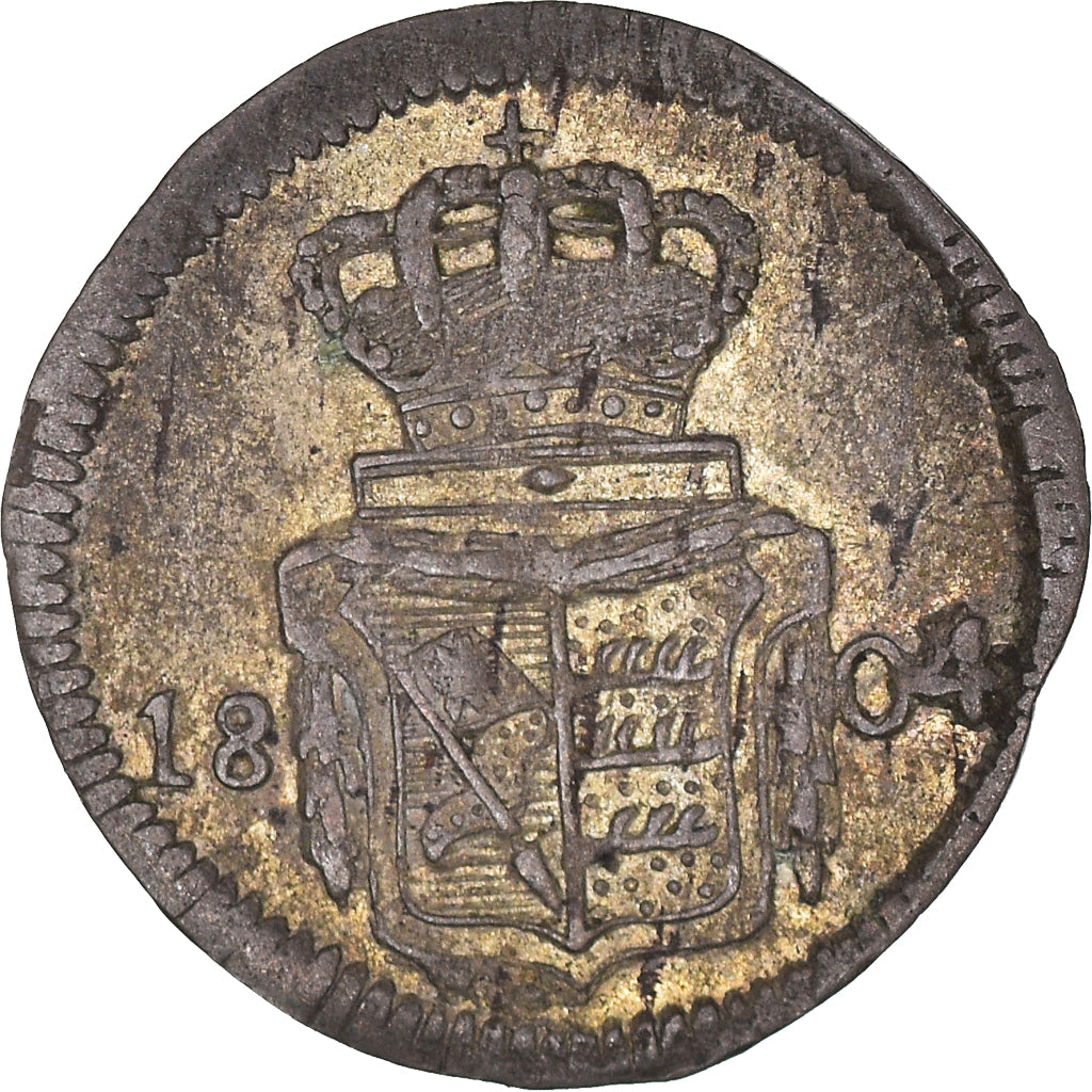 Moeda, Estados Alemães, WURTTEMBERG, Friedrich II, Kreuzer, 1804, Stuttgart