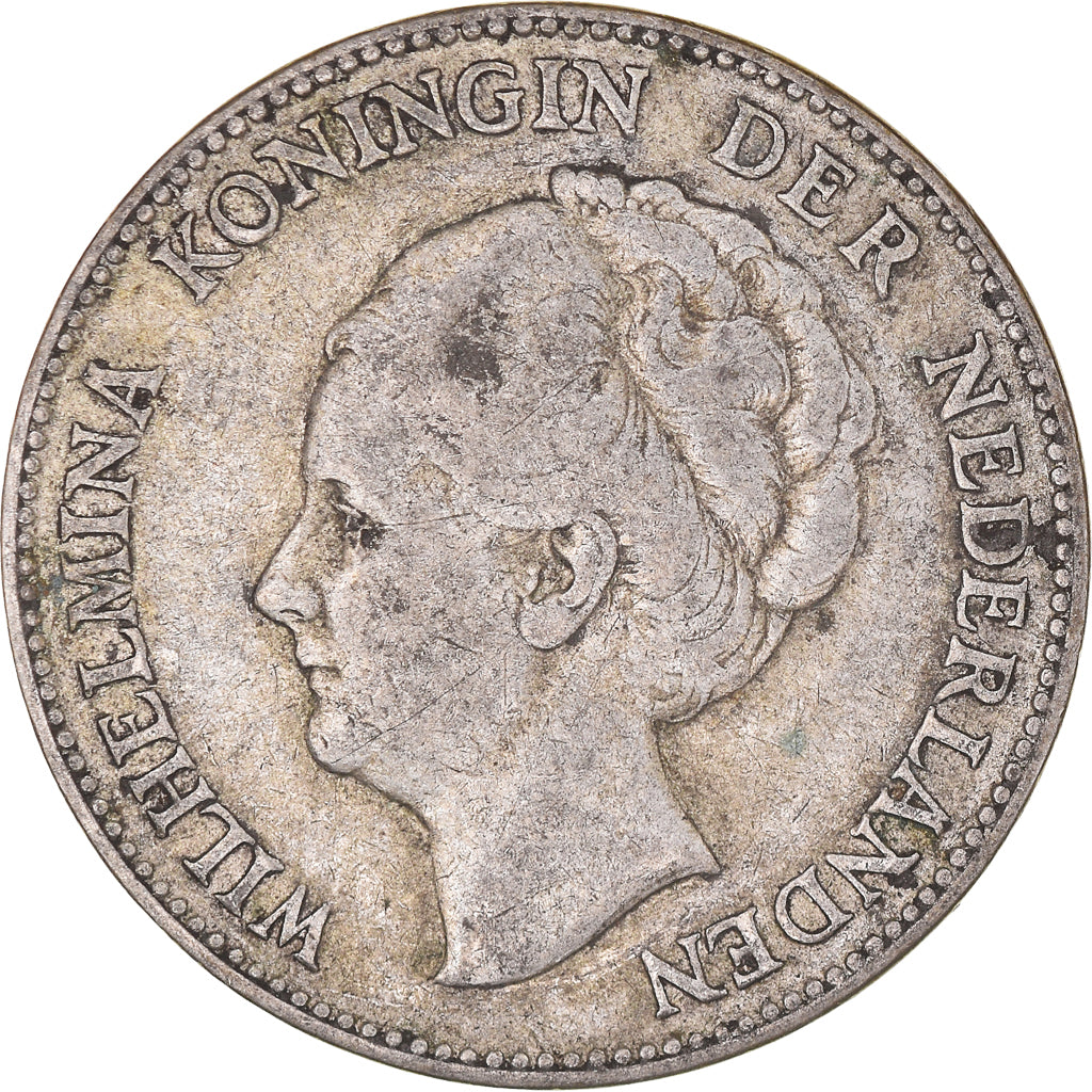Coin, Netherlands, Wilhelmina I, Gulden, 1931, Utrecht, VF(30-35), Silver