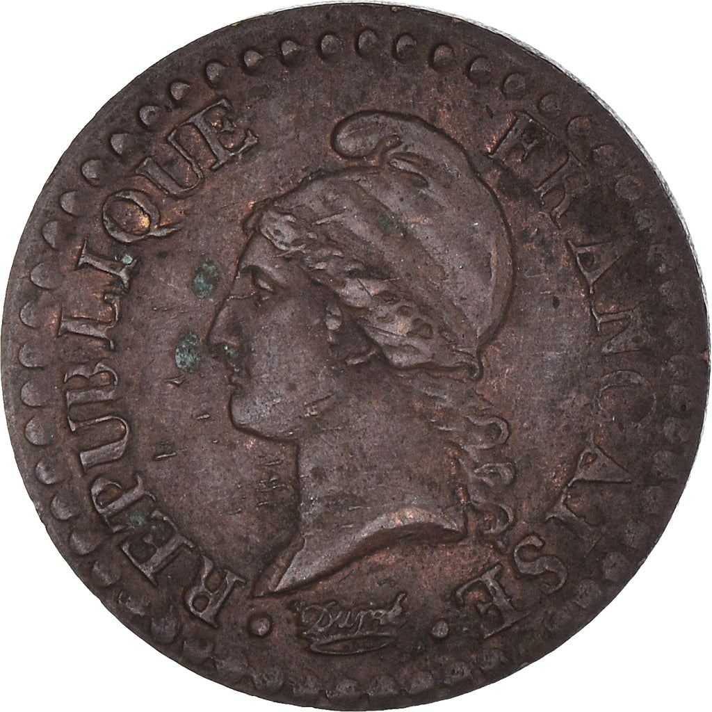 Moneta, Francia, Dupré, Centime, AN 7, Paris, BB, Bronzo, KM:646