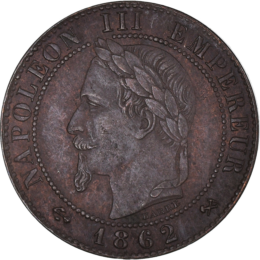 Munten, Frankrijk, Napoleon III, Napoléon III, Centime, 1862, Bordeaux, ZF+