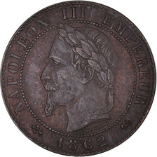Moneta, Francja, Napoleon III, Napoléon III, Centime, 1862, Bordeaux