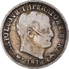 Moneta, DEPARTAMENTY WŁOSKIE, KINGDOM OF NAPOLEON, Napoleon I, 5 Soldi, 1813